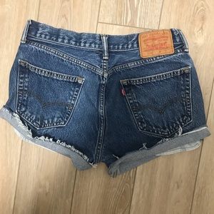 Vintage Levi 501 upcycled cutoffs